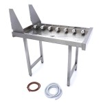 Τραπέζι με ίσιο ρολό από ανοξείδωτο χάλυβα - για Πλυντήριο πιάτων με ράφι MAX-09240121